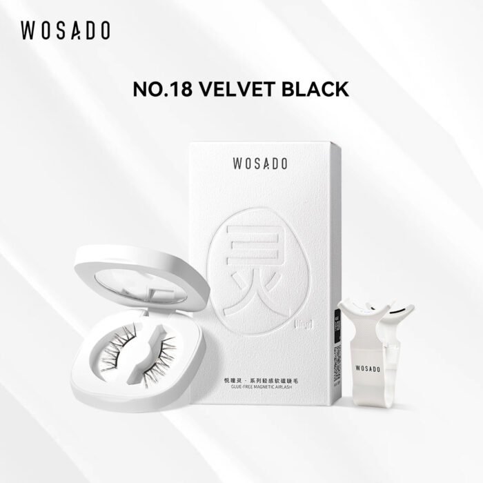 Wosado Magnetic Eyelashes No.18 Velvet Black