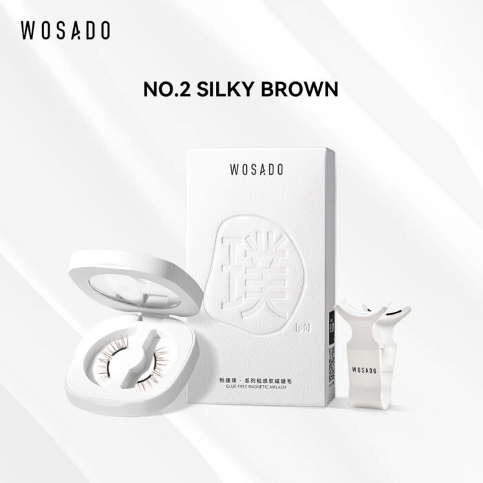 Wosado Magnetic Eyelashes No.2 Silky Brown