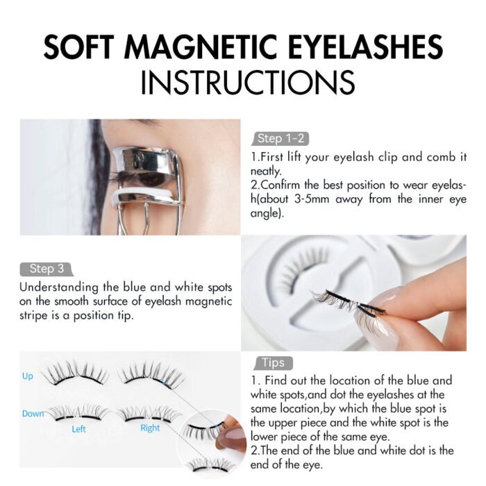 Wosado Magnetic Eyelashes No.2 Silky Brown - Image 8