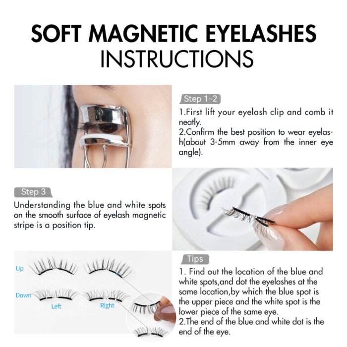 Wosado Magnetic Eyelashes No.8 Starfield Brown - Image 12