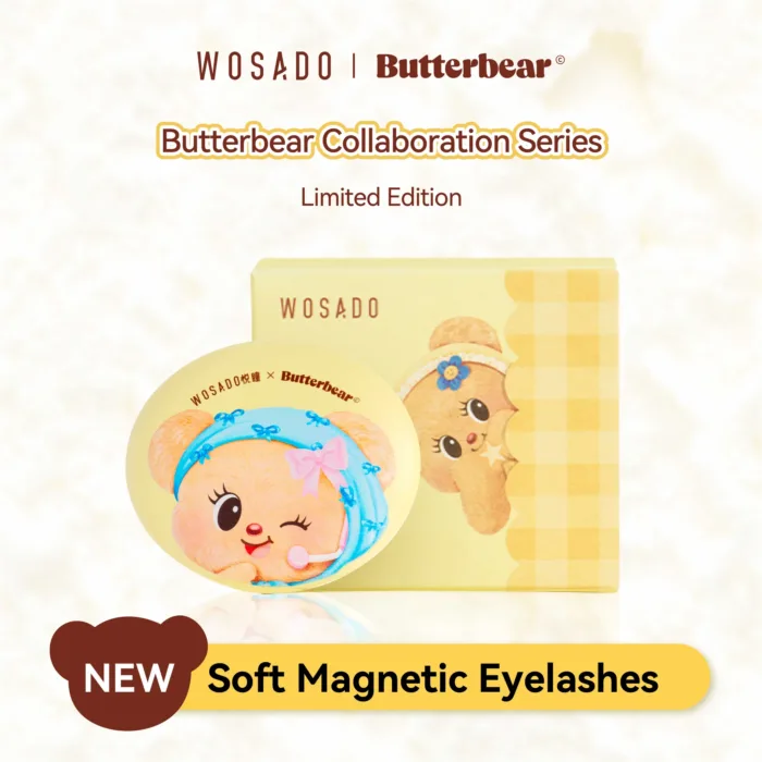 Wosado Magnetic Eyelashes No.17 Ice Black Butter Bear – Upgraded All-in-One Box - Image 2
