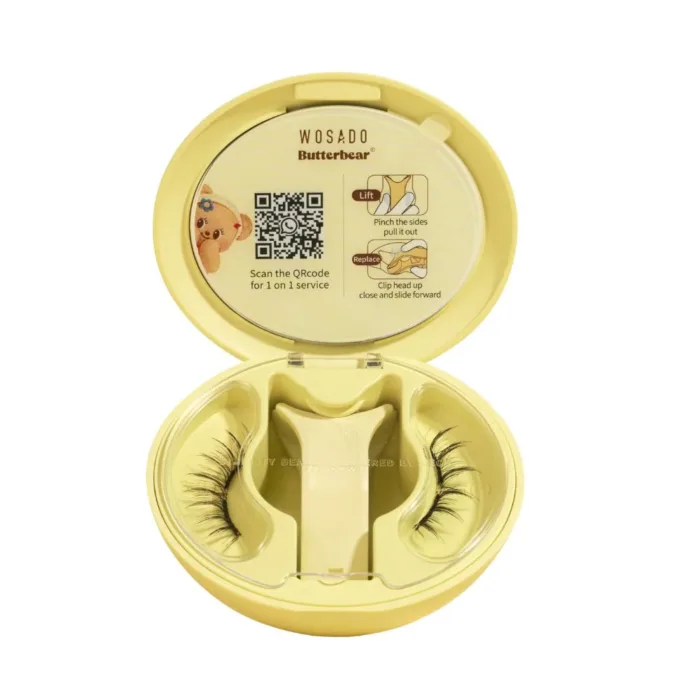 Wosado Magnetic Eyelashes No.14 Frost Black Butter Bear – Upgraded All-in-One Box - Image 11