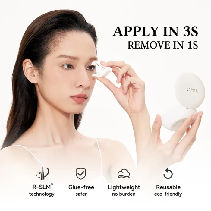 Wosado Magnetic Eyelashes Kit No.16 Luna Black Upgraded All-in-One Box - Image 10