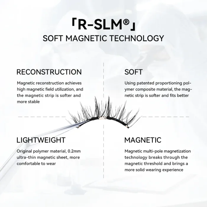 Wosado Magnetic Eyelashes No.1 Silky Black Upgraded All-in-One Box - Image 7