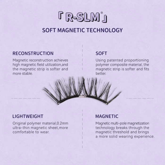 Wosado Magnetic Eyelashes No.10 Ultra Black Bearisbug Upgraded All-in-One Box - Image 6